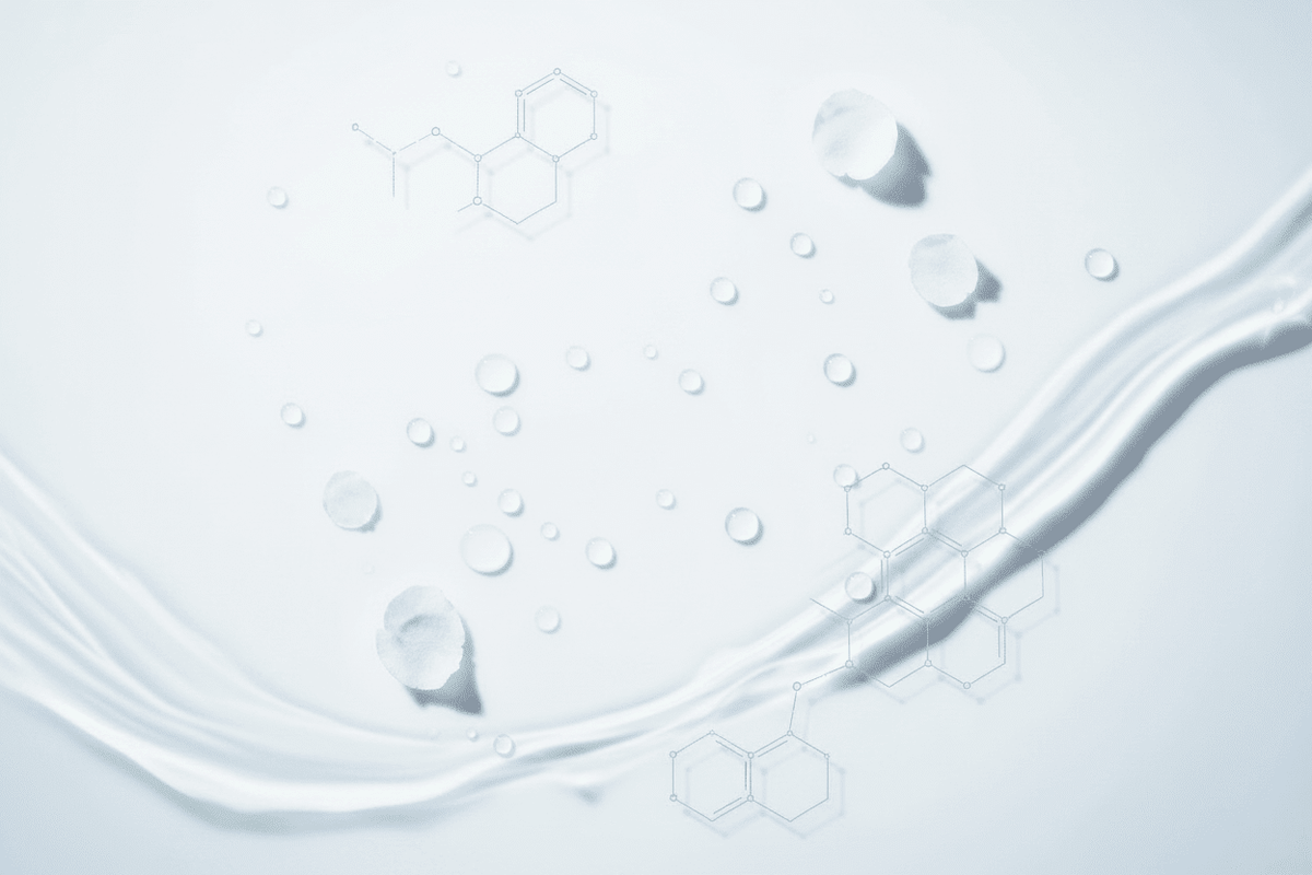 panthenol for skin image of molecules up close