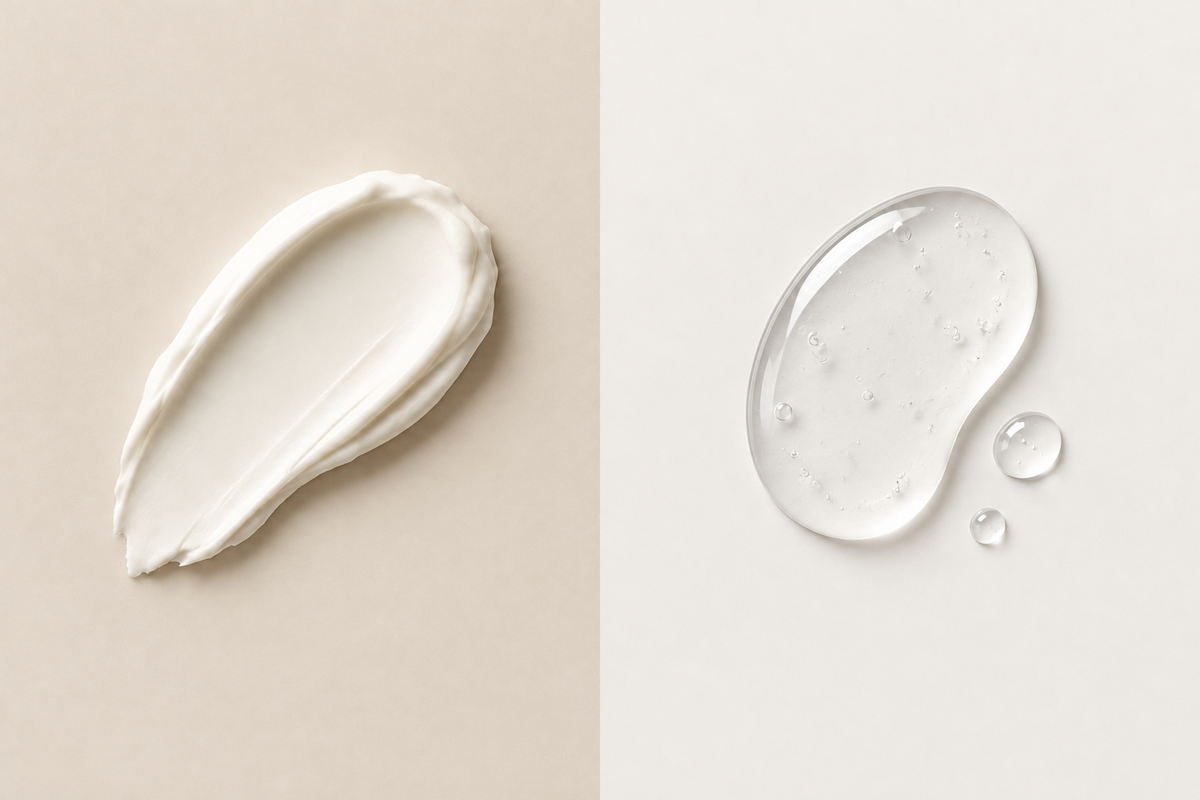 Barrier repair serum vs hydrating serum texture comparison
